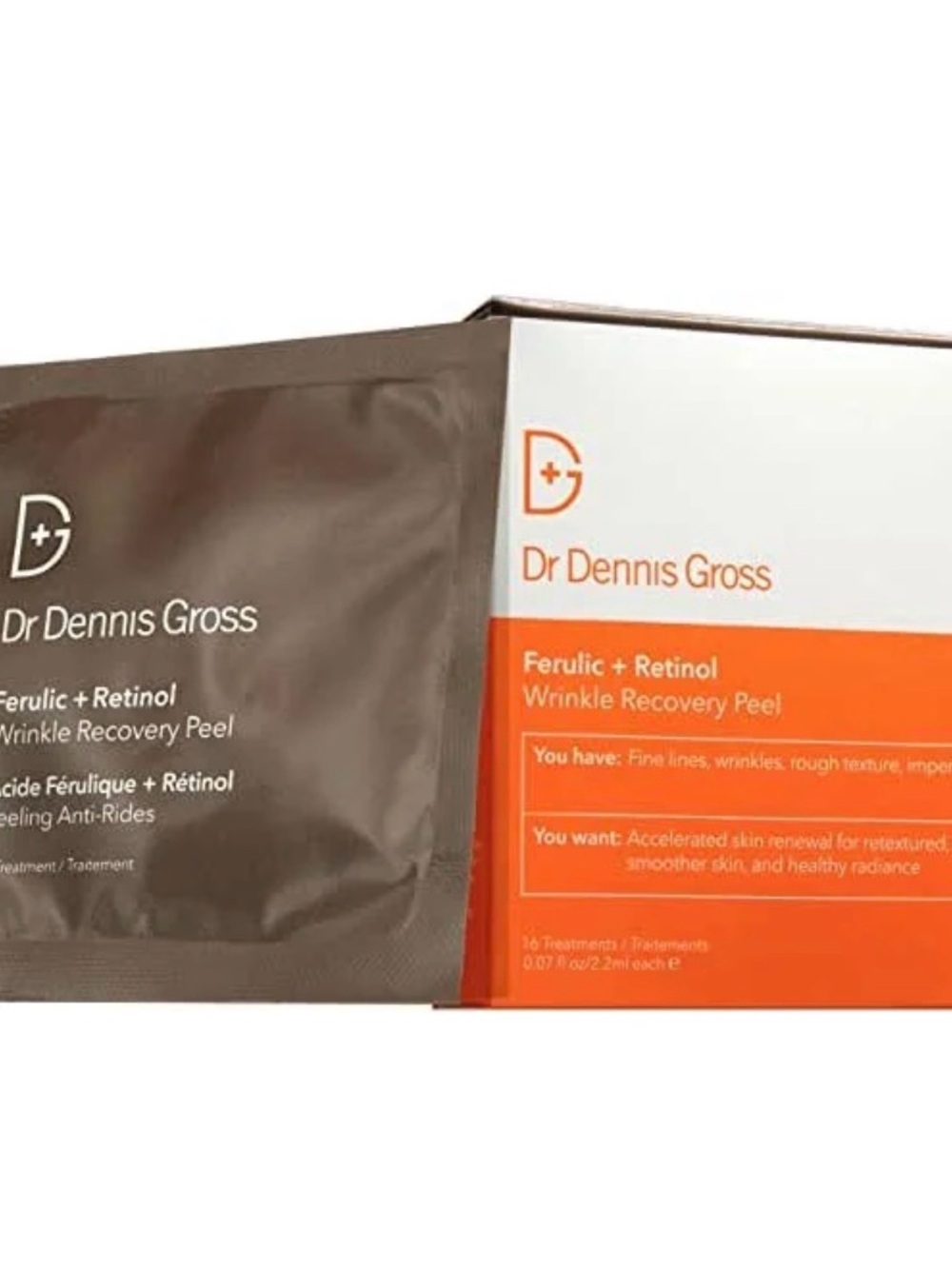 Dr. Dennis Gross Ferulic + Retinol Wrinkle Recovery Peel — Orange